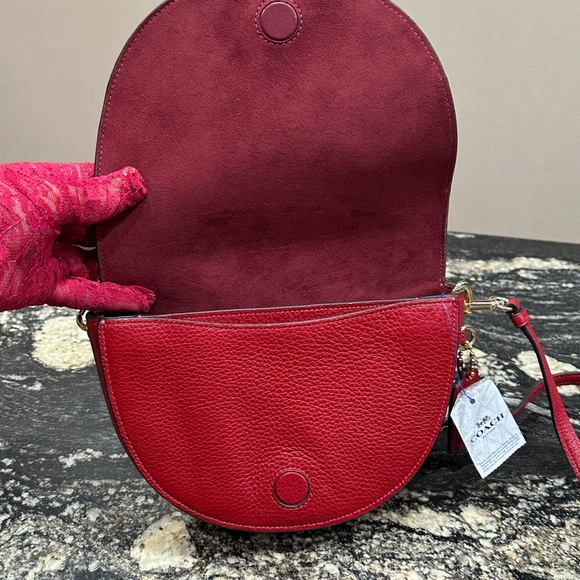 Coach Red and White Crossbody Bag - Picture 4 of 10